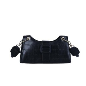 Fashion Alligator PU Leather Crossbody Bag Women Retro Woven Belt Small Shoulder Handbag Totes Solid Color Satchel