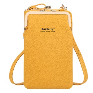 Fashion Crossbody Bags Women Mini PU Leather Shoulder Messenger Bag For Girls Yellow Ladies Phone Purse Zipper