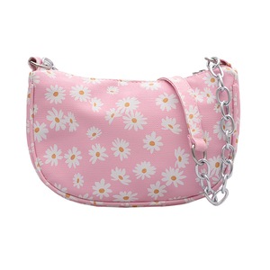 Fashion Daisy PU Women Handbag Female Casual Flower Underarm Shoulder Tote Bag Fashion Exquisite Shopping Bag
