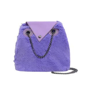Fashion Exquisite Shopping Bag Cute Chain Crossbody Owl Shaped Cartoon Shoulder Pouch Lady Plush Top-handle Bag