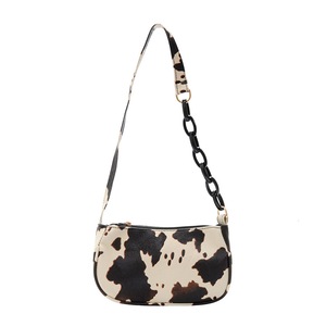 Fashion Exquisite Shopping Bag Vintage Cow Pattern PU Women Handbag Tote Casual Street Underarm Shoulder Bag