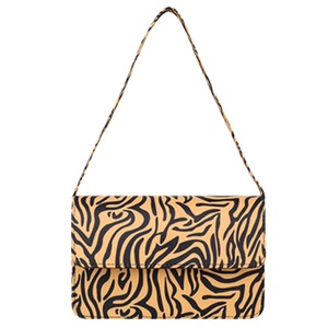 Fashion Exquisite Shopping Bag Vintage Nylon Handbag Zebra Pattern Shoulder Tote Women Underarm Envelope Pouch
