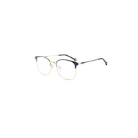Fashion Flat Mirror Ultra Light Metal Blue Light Protection - Black