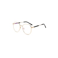 Fashion Flat Mirror Ultra Light Metal Blue Light Protection - Gold