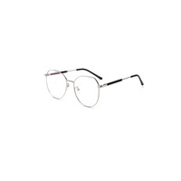 Fashion Flat Mirror Ultra Light Metal Blue Light Protection - Silver