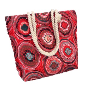 Fashion Folding Women Big Size Handbag Tote Ladies Casual Flower Printing Canvas Graffiti Shoulder Bag