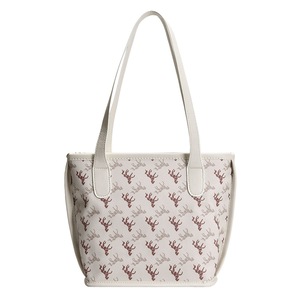 Fashion Horse Pattern Shoulder Top-handle Bag PU Leather Women Casual Portable Shopping Travel Handbag