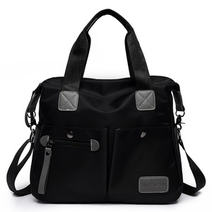 Fashion Large-capacity Shoulder Bag Portable Diagonal Backpack Handbag (Color:Black Size: + L)
