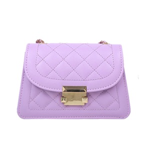 Fashion Lattice Pattern Crossbody Bag Women Solid Color Chain Shoulder Pouch PU Leather Messenger Flap Handbags Pouch