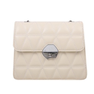 Fashion Lattice Pattern PU Crossbody Bag Popular Simple Female Daily Bag Women Solid Shoulder Messenger Pouch