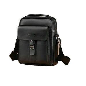 Fashion Men Shoulder Bag Men PU Leather Flaps Men's Crossbody Bags Business Brown Flap Male Solid Messenger Bag