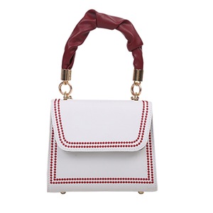 Fashion Pleated Handle Women Shoulder Bags Casual PU Totes Crossbody Handbags Youth Ladies Simple Versatile Bag