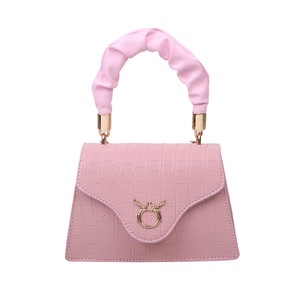 Fashion Pleated Handle Women Shoulder Bags Youth Ladies Simple Versatile Bag Casual PU Totes Crossbody Handbags