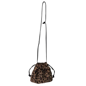 Fashion Plush Retro Leopard Bag Women's Winter Shoulder Messenger Bag Drawstring Mini Handbag Cute Crossbody Designer Bags