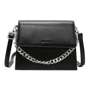 Fashion PU Leather Shoulder Bag Simple Canvas Handbag Tote Large Capacity Embroidery Shopping Bag Cute Book Bags For Girls