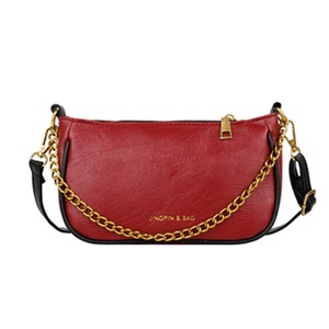 Fashion PU Leather Shoulder Messenger Bag Women Casual Chain Crossbody Satchel Handbags Lady Zipper Travel Purse