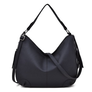 Fashion PU Shoulder Bag Ladies Handbag Messenger Bag (Black)