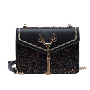 Fashion Sequin Women's Shoulder Bag 2021 Small Design New Chain Portable Fashion High Quality Pu Women's Bag