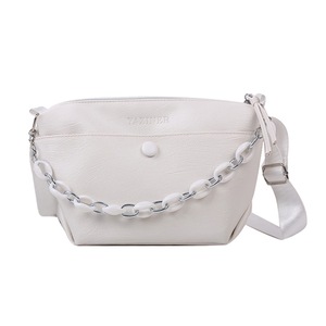 Fashion Shoulder Bag Women Classic Texture Creative Design Chic PU Leather Simple Travel Chain Daily Messenger Pouch