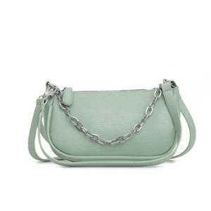 Fashion Solid Color PU Messenger Bag Women Chain Casual Pu Leather Shoulder Handbag Crossbody Satchel Pouch