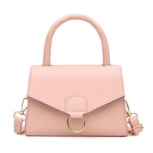 Fashion Solid Color PU Women Shoulder Bag Top-handle Tote Crossbody Handbag