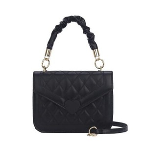 Fashion Solid Color Women Shoulder Handbag Pleated Handle PU Totes Crossbody Bag Popular Simple Female Daily Bag