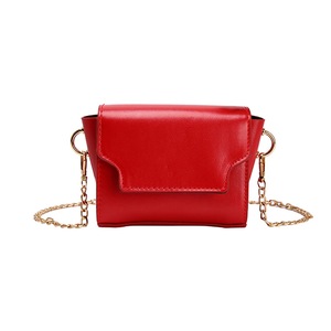 Fashion Solid Color Women Shoulder Messenger Bag PU Leather Ladies Girls Envelope Small Square Chain Crossbody Satchel Bags