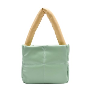 Fashion Space Cotton Satchel Hit Color Top-handle Bag Lady Handbag Shoulder Tote Popular Simple Female Daily Bag