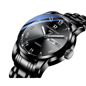 Fashion Steel Shell Steel Strip Steel Round Quartz Watch Waterproof Watch for Men and Women Available-3