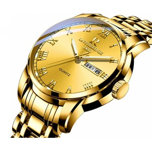 Fashion Steel Shell Steel Strip Steel Round Quartz Watch Waterproof Watch for Men and Women Available-5