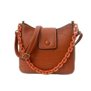 Fashion Stone Pattern Chains Crossbody Bags for Women New Simple Shoulder Bag Small PU Leather Female Hand Bags