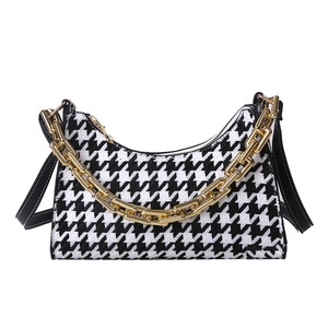 Fashion Street Shoulder Chain Hobo Female Plaid Print Crossbody Bag Handbags Popular Simple Female Daily Bag
