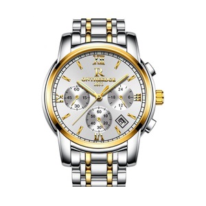 Fashion Waterproof Watch Steel Shell Steel with Multi-function Steel Watch Round Quartz 6-pin Watch Suitable for Men-2