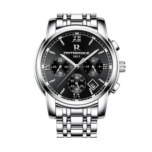 Fashion Waterproof Watch Steel Shell Steel with Multi-function Steel Watch Round Quartz 6-pin Watch Suitable for Men-4