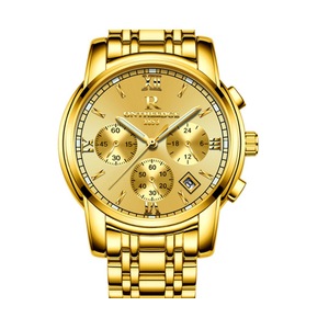 Fashion Waterproof Watch Steel Shell Steel with Multi-function Steel Watch Round Quartz 6-pin Watch Suitable for Men-5
