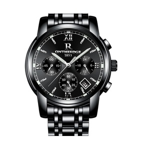 Fashion Waterproof Watch Steel Shell Steel with Multi-function Steel Watch Round Quartz 6-pin Watch Suitable for Men-6
