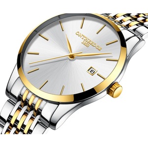 Fashion Waterproof Watch Ultra-thin Steel with Quartz Watch Calendar Waterproof Watch Watch Suitable for Men-5