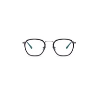 Flat Mirror Metal Eyeglasses Clear Lenses Metal Frame - 1