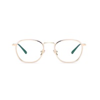 Flat Mirror Metal Eyeglasses Clear Lenses Metal Frame - 3