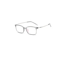 Flat Mirror Ultra Light Metal Eyeglasses Clear Lenses Tr90 Spectacle Frame - 5