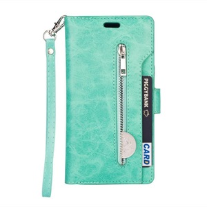 Flip Wallet Case for Samsung Galaxy S20 Zipper Cards PU Leather Phone Bag Cover