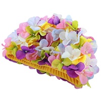 Flowers Design Cap Delicate Personalized Three-dimensional Petal Swimming Caps for Long Hair COLOR COLOR
