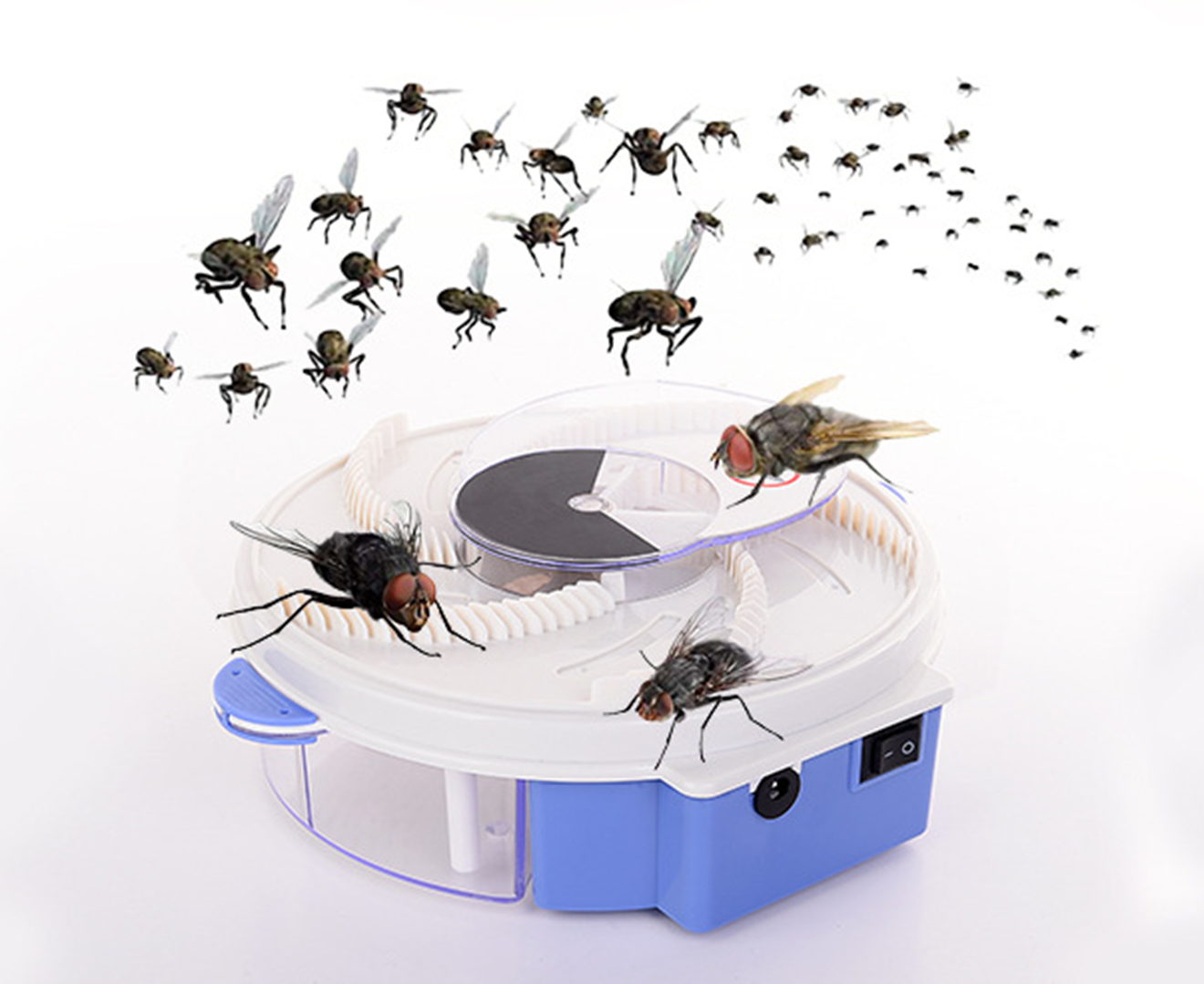 Fly Trap, Fly Catcher for House Flies, for Outdoor/Indoor Parties and cookouts(USB Powered)