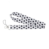 Flyingbee Sports Equipment Football Painting Art Key Chain Lanyard Neck Strap For Phone Keys ID Card Creative Lanyards