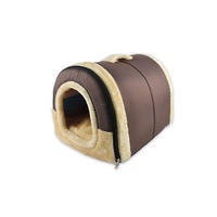 Foldable Cat Bed Cave-Non-Slip PetRabbit House with Detachable Cushion - 2#