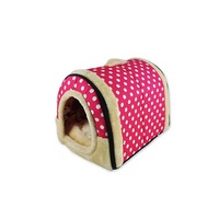 Foldable Cat Bed Cave-Non-Slip PetRabbit House with Detachable Cushion - 4#