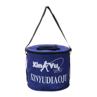 Folding Fishing Bucket Camping Hunting Storage Container Fishing Tackle Boxes