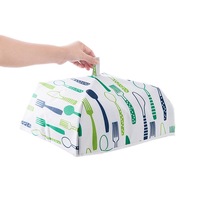 Food Cover Kitchen Portable Thermal Food Cover Folded Dustproof Collapsible Food Tent green