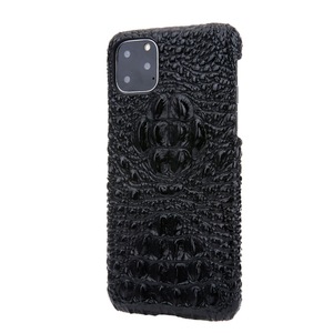 For iPhone 11 Cowhide PU Leather Back Case 3D Crocodile Skin PU Leather Phone Bag Case Slim Back Cover for iPhone 11
