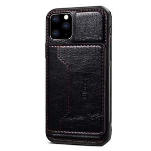 For iPhone 11 Pro Magnetic Back Case Crazy Hosre Skin PU Leather Card Stand Phone Case Slim Smart Bag Cover for iPhone 11 Pro